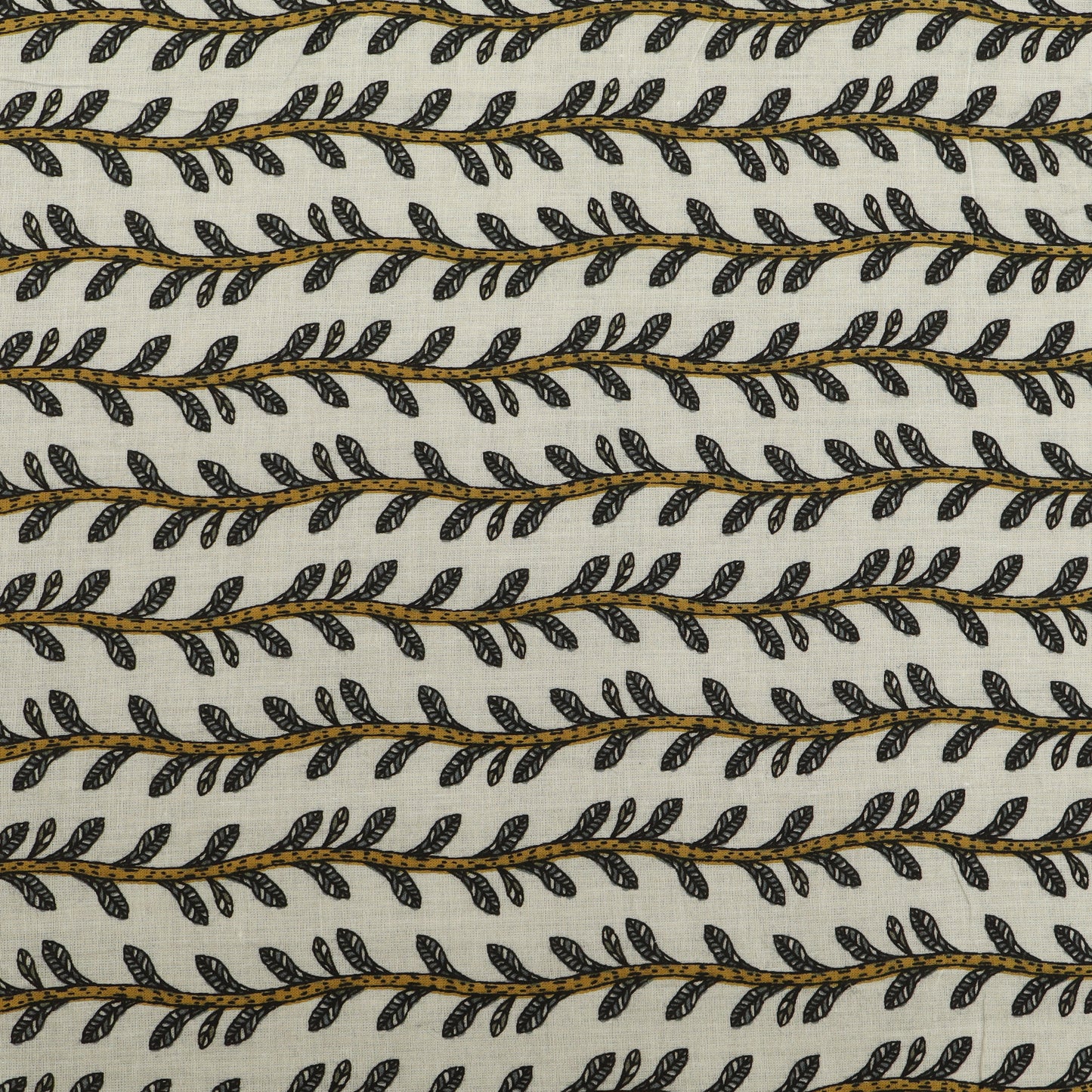 Floral Stripe Cotton Print Fabric