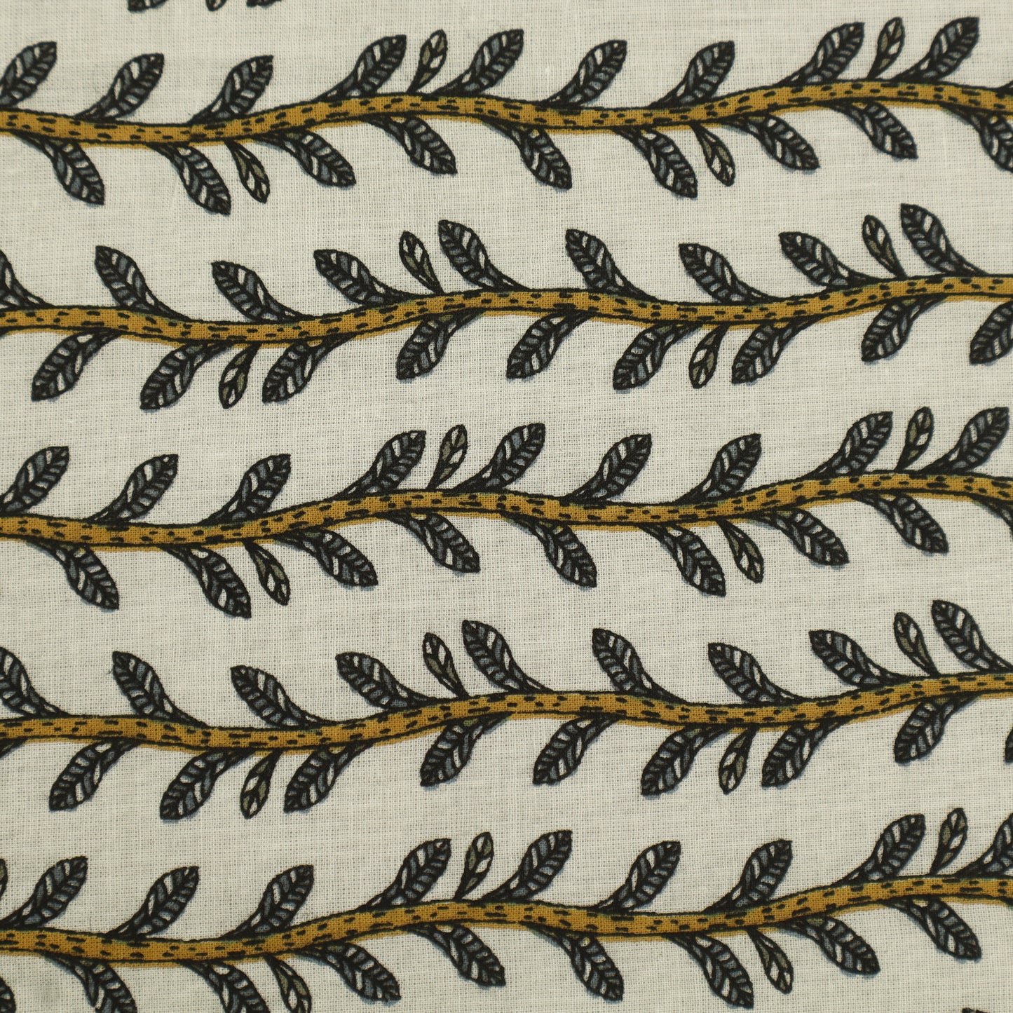 Floral Stripe Cotton Print Fabric