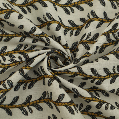 Floral Stripe Cotton Print Fabric