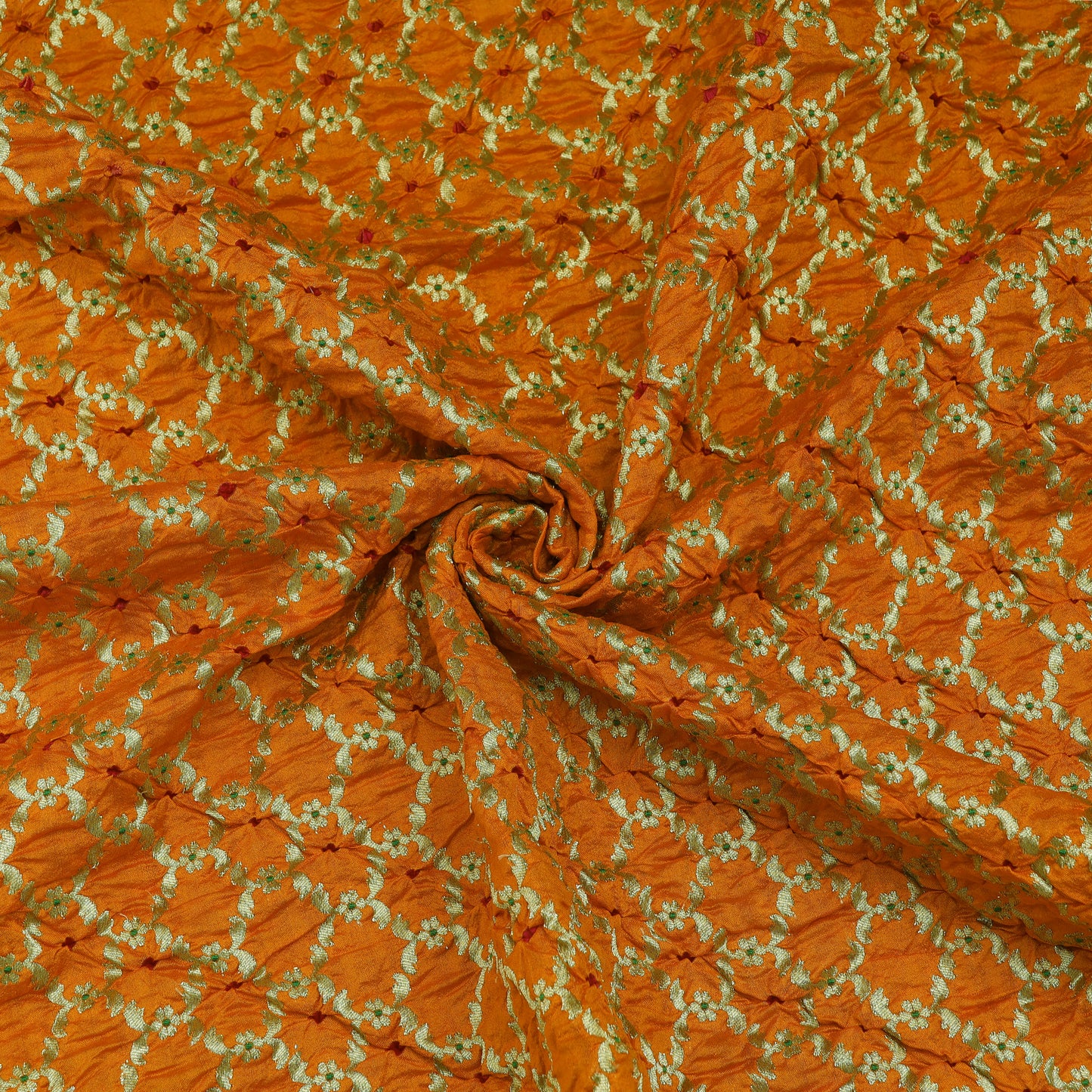 Pure Bandhej Fabric