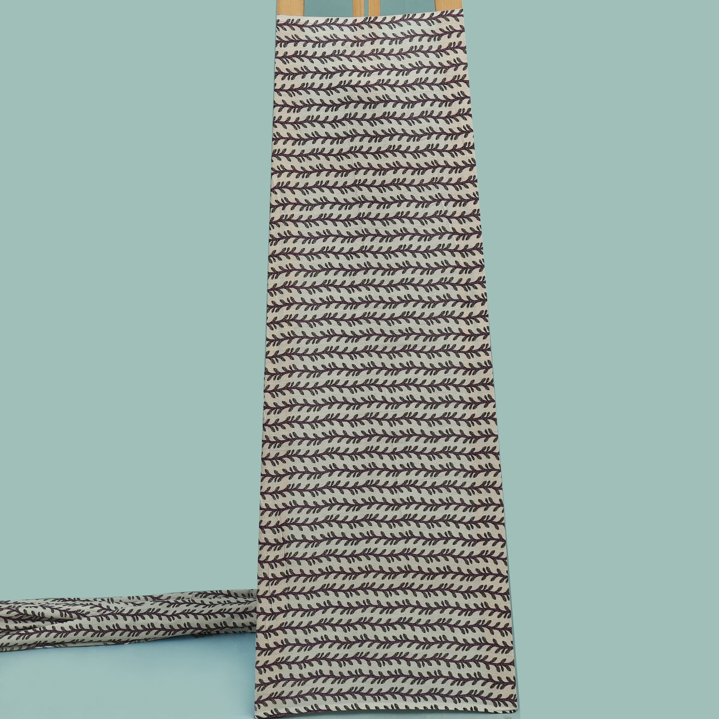 Floral Stripe Cotton Print Fabric