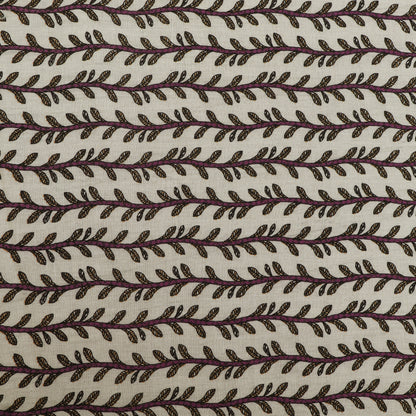 Floral Stripe Cotton Print Fabric