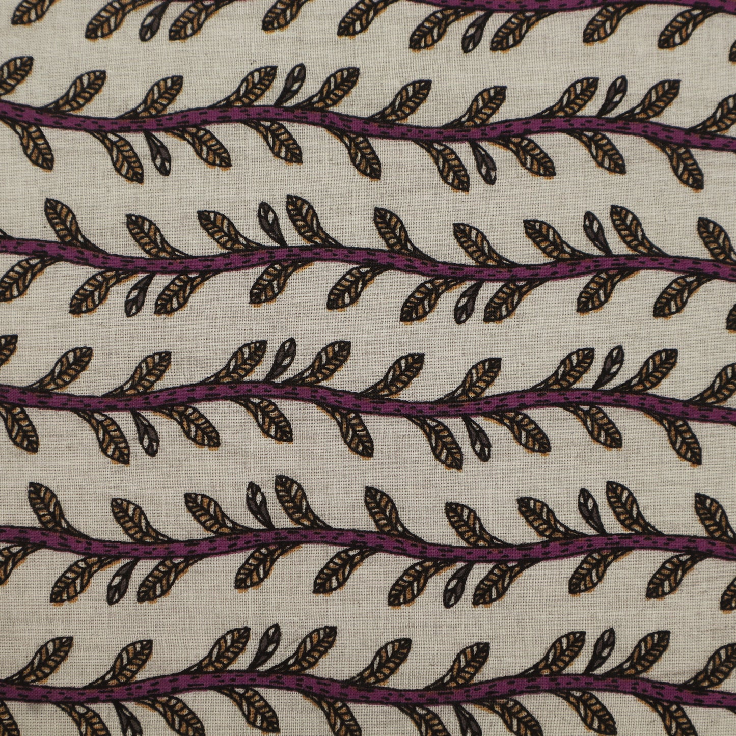 Floral Stripe Cotton Print Fabric