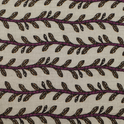 Floral Stripe Cotton Print Fabric