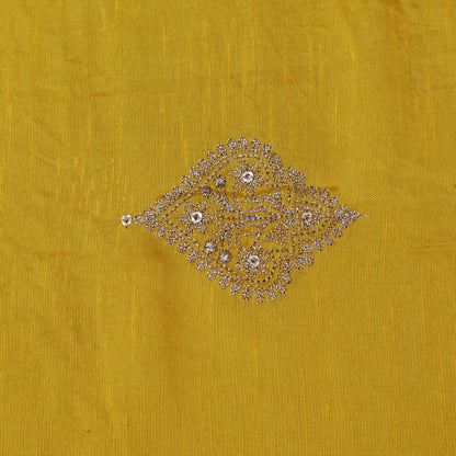 Slub Silk Embroidery fabric