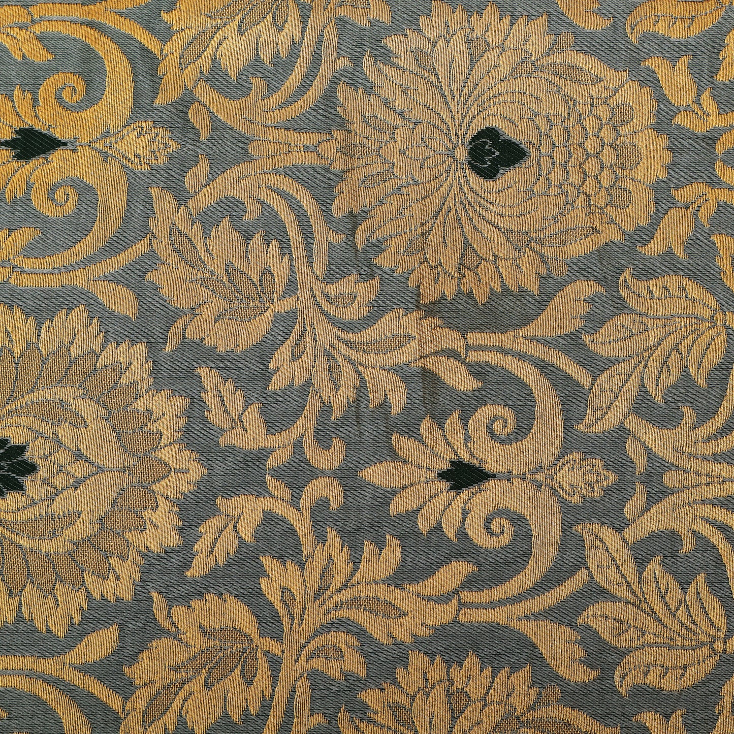 Grey Color Brocade Fabric