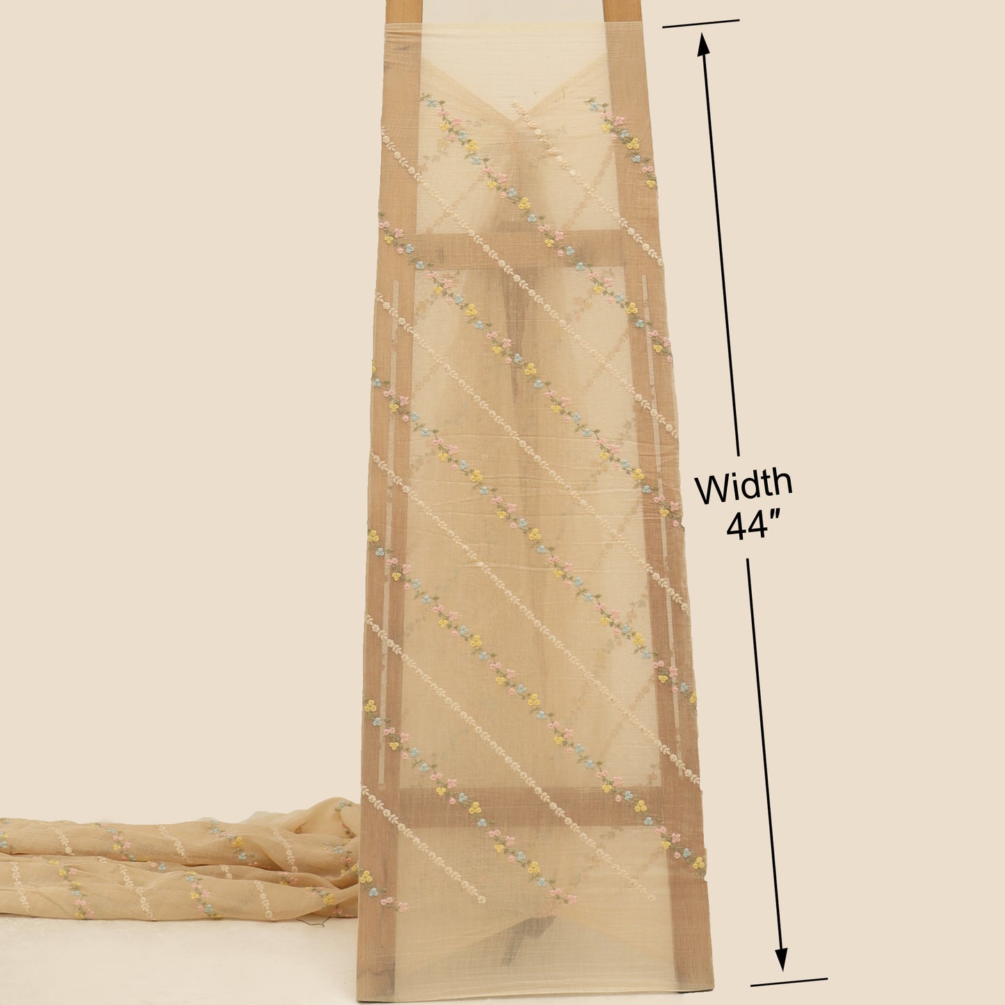 Chanderi Embroidery Fabric