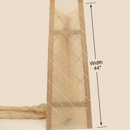 Chanderi Embroidery Fabric