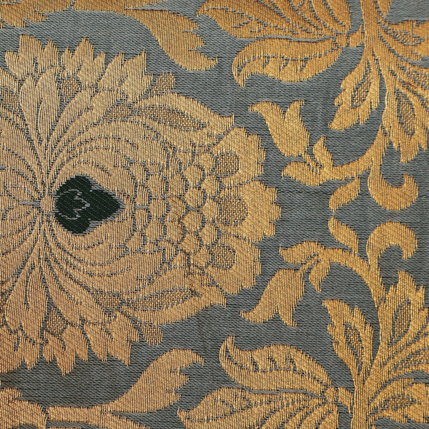 Grey Color Brocade Fabric