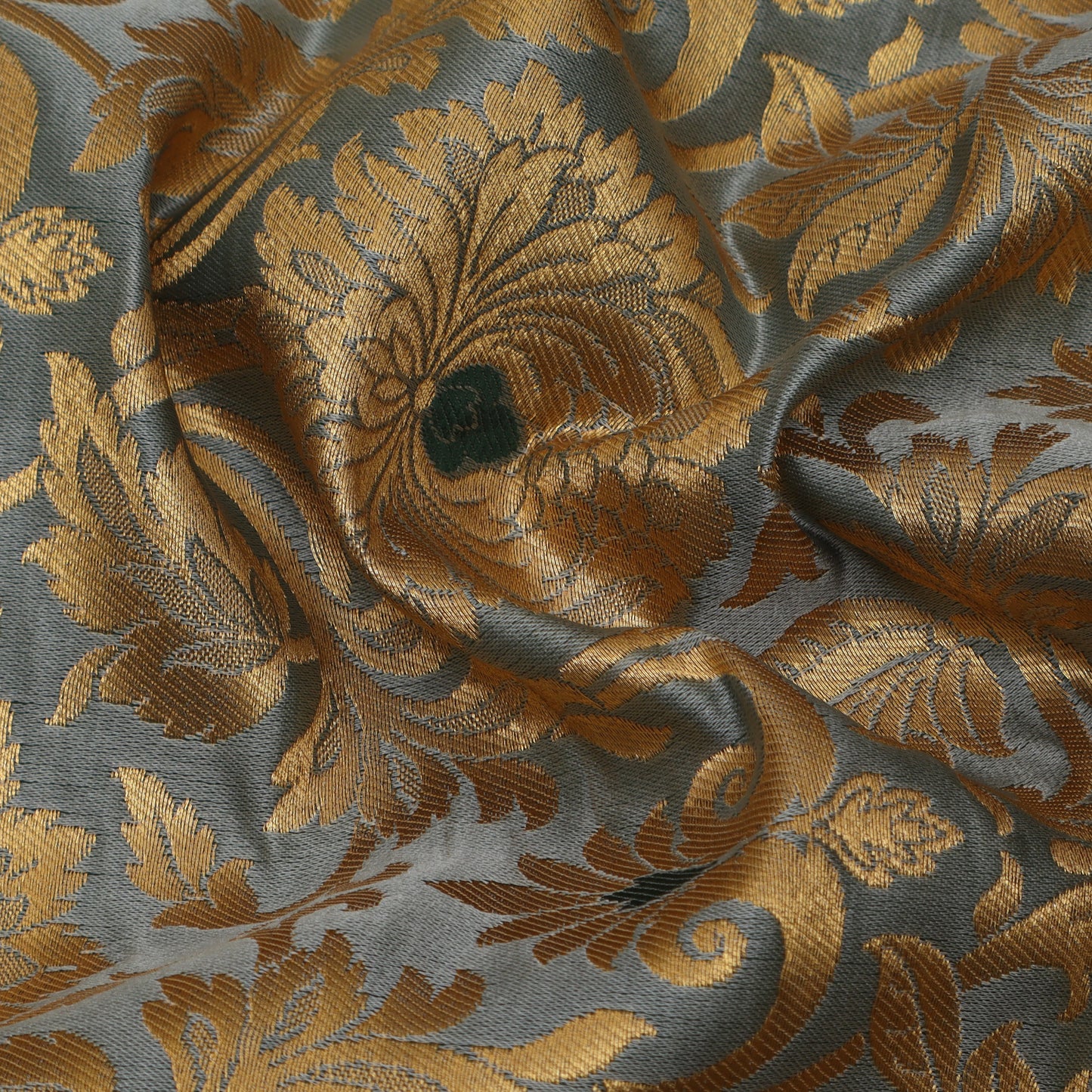 Grey Color Brocade Fabric
