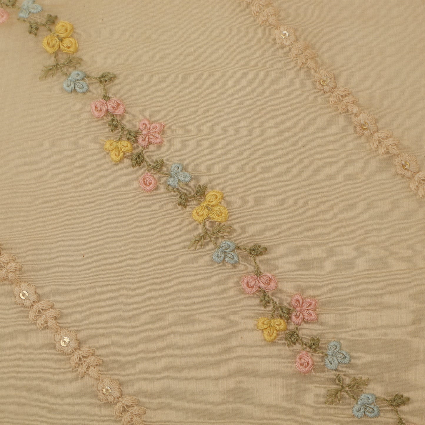 Chanderi Embroidery Fabric
