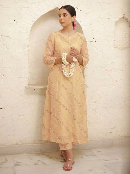 Chanderi Embroidery Fabric
