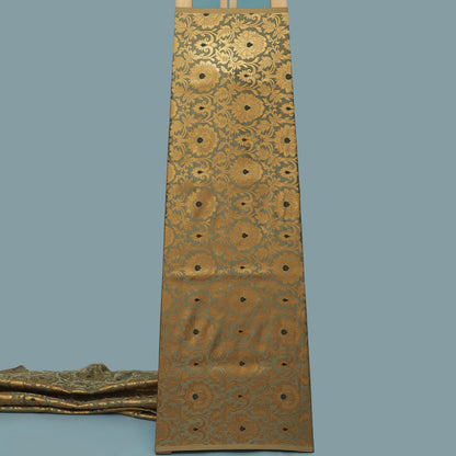 Sea Green Color Brocade Fabric