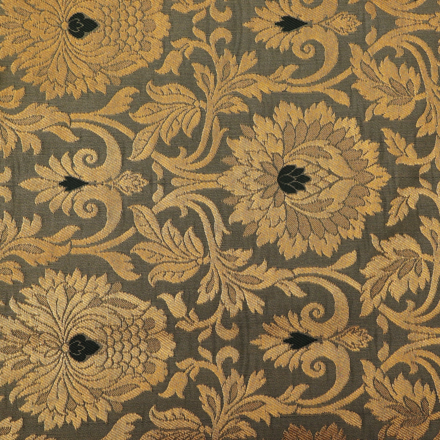 Sea Green Color Brocade Fabric