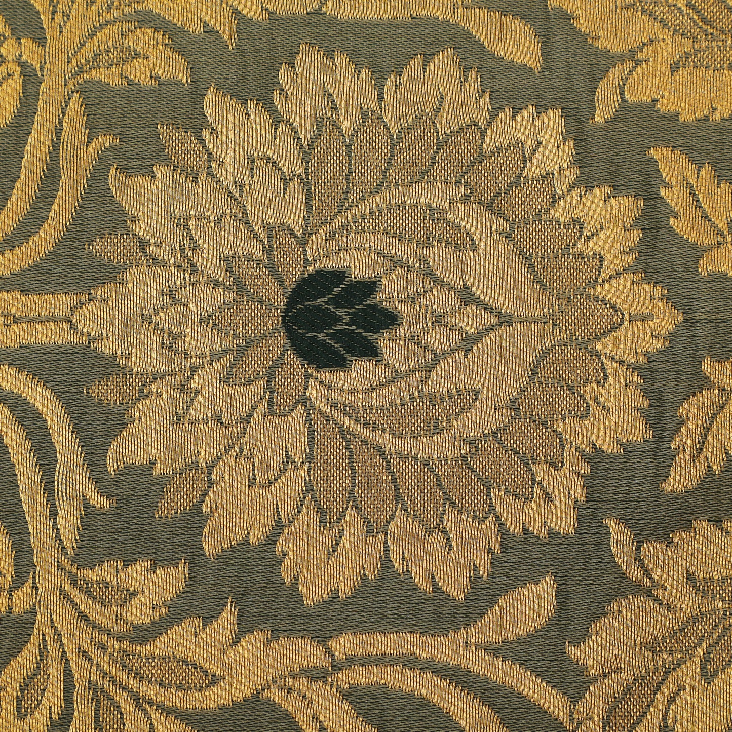 Sea Green Color Brocade Fabric