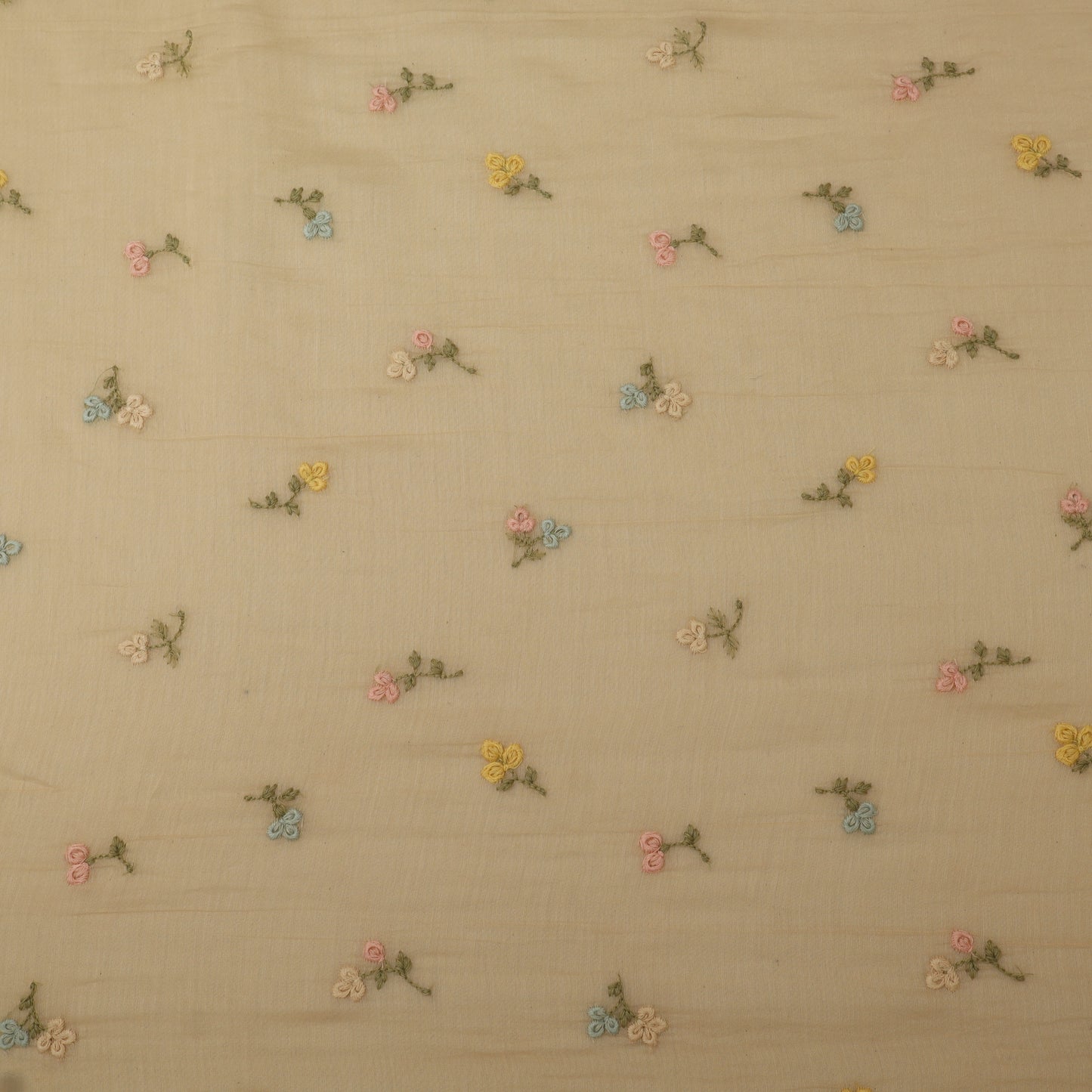 Chanderi Embroidery Fabric