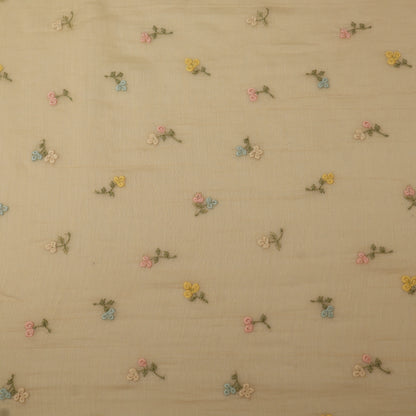 Chanderi Embroidery Fabric