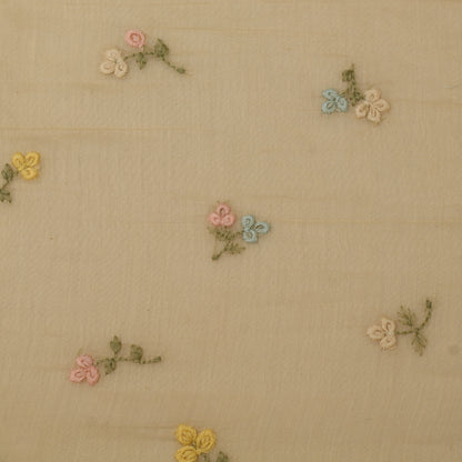 Chanderi Embroidery Fabric