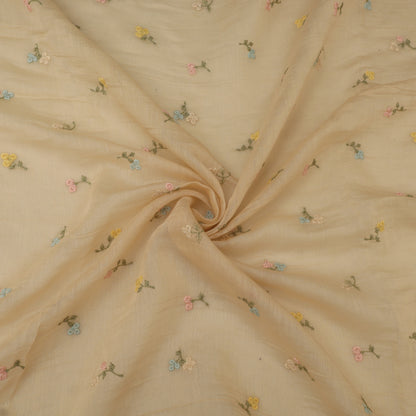 Chanderi Embroidery Fabric