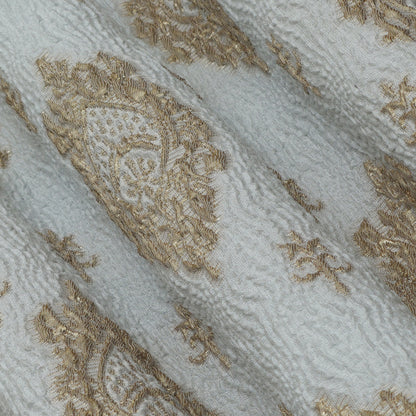 Grey Color Fukro Jaquard Fabric