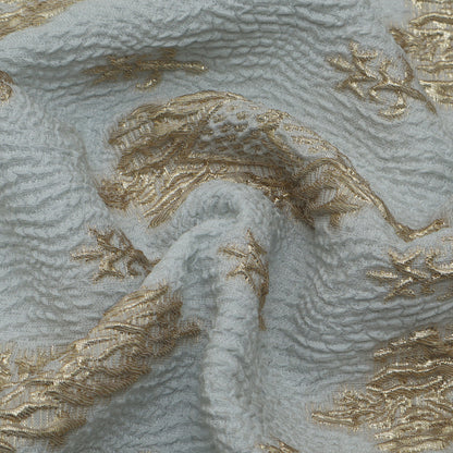 Grey Color Fukro Jaquard Fabric