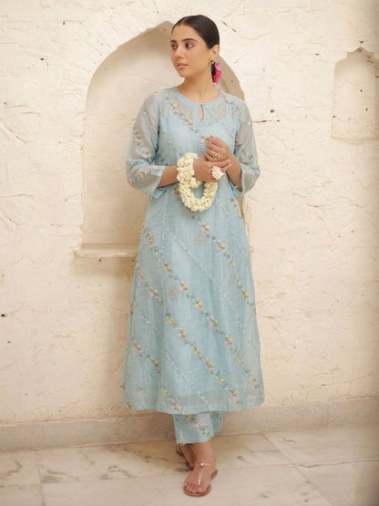 Chanderi Embroidery Fabric