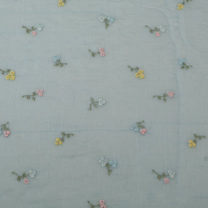 Chanderi Embroidery Fabric