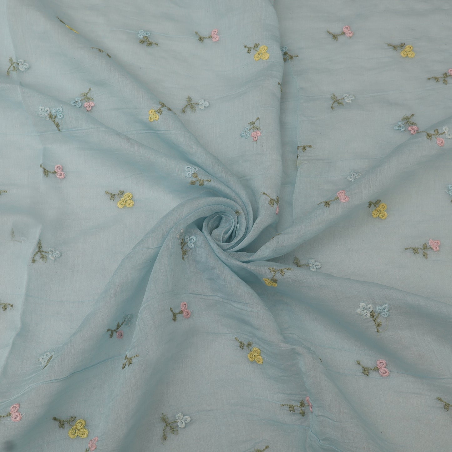Chanderi Embroidery Fabric