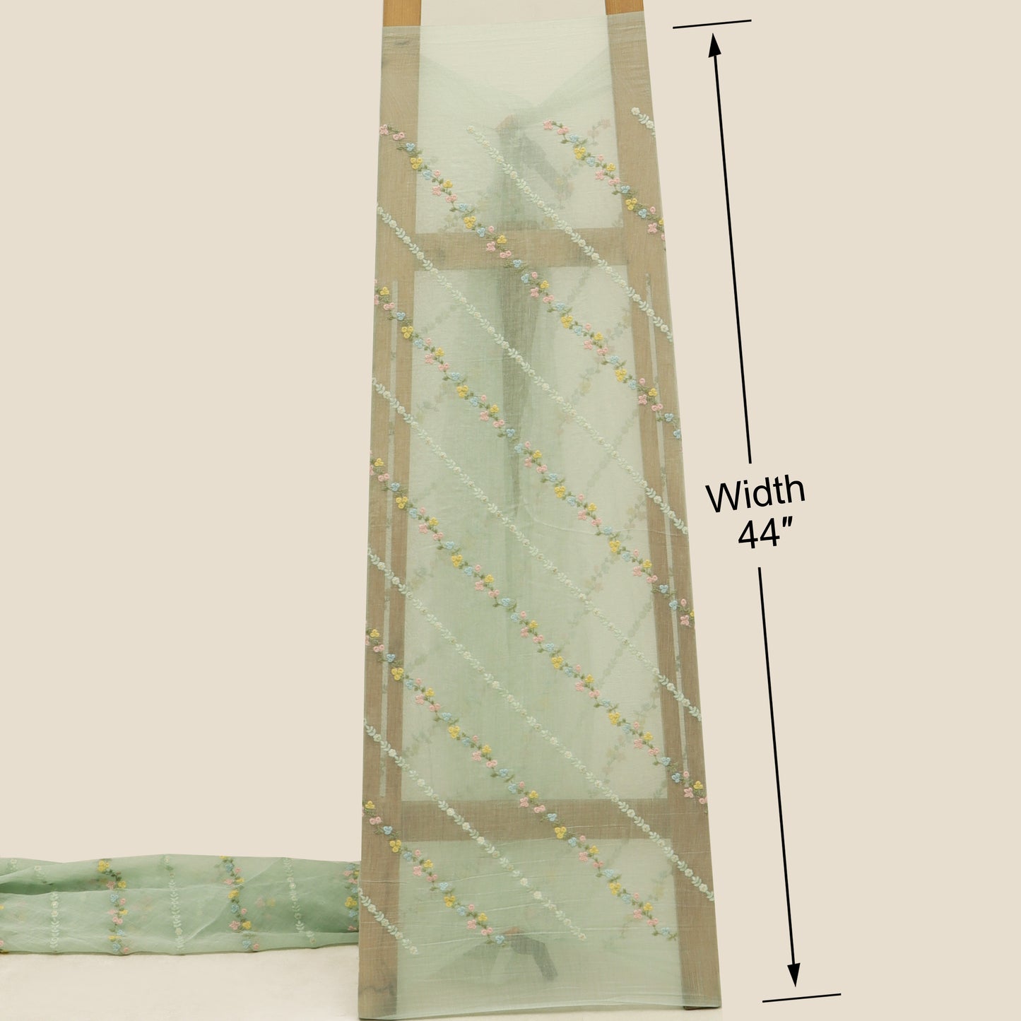 Chanderi Embroidery Fabric