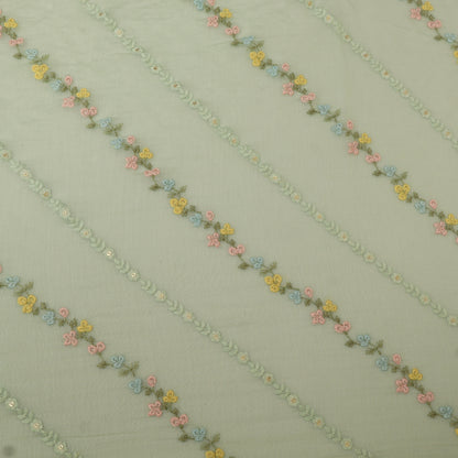 Chanderi Embroidery Fabric
