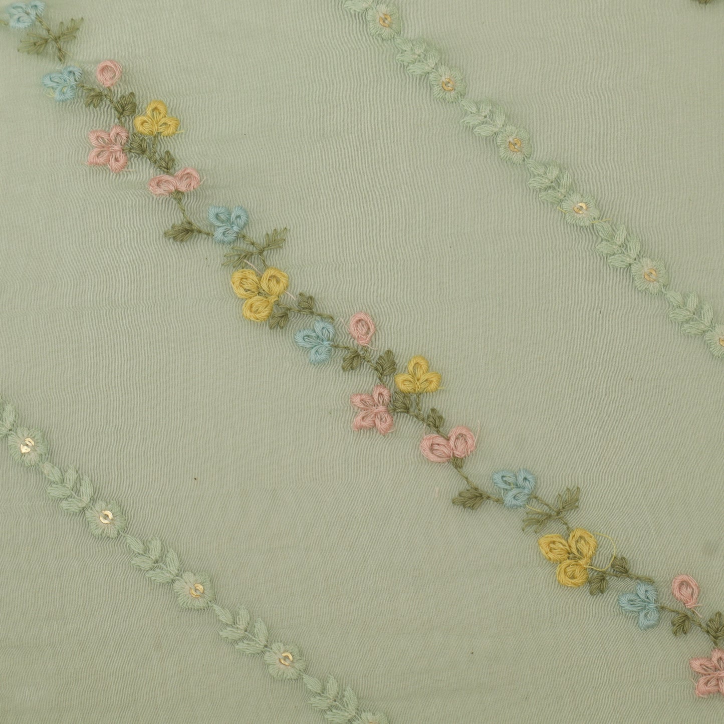 Chanderi Embroidery Fabric