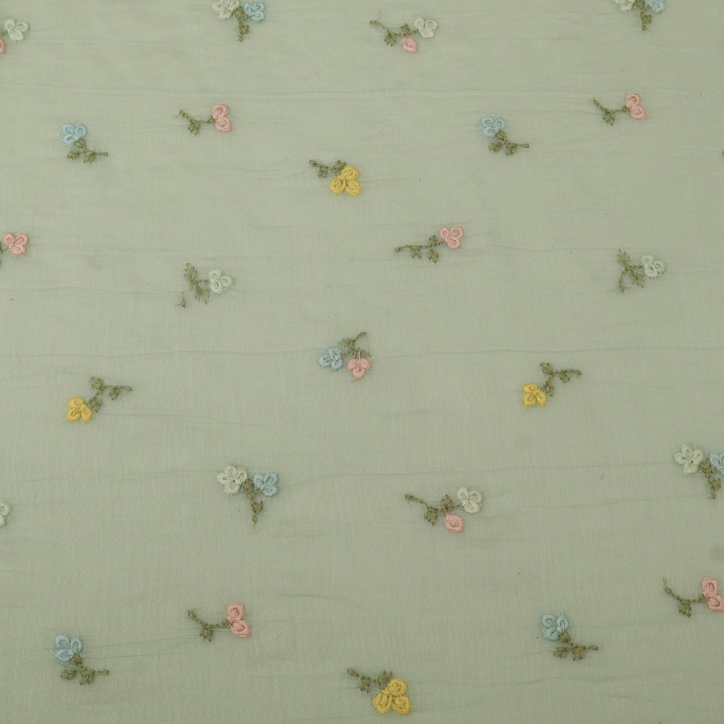 Chanderi Embroidery Fabric