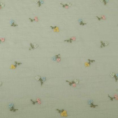 Chanderi Embroidery Fabric