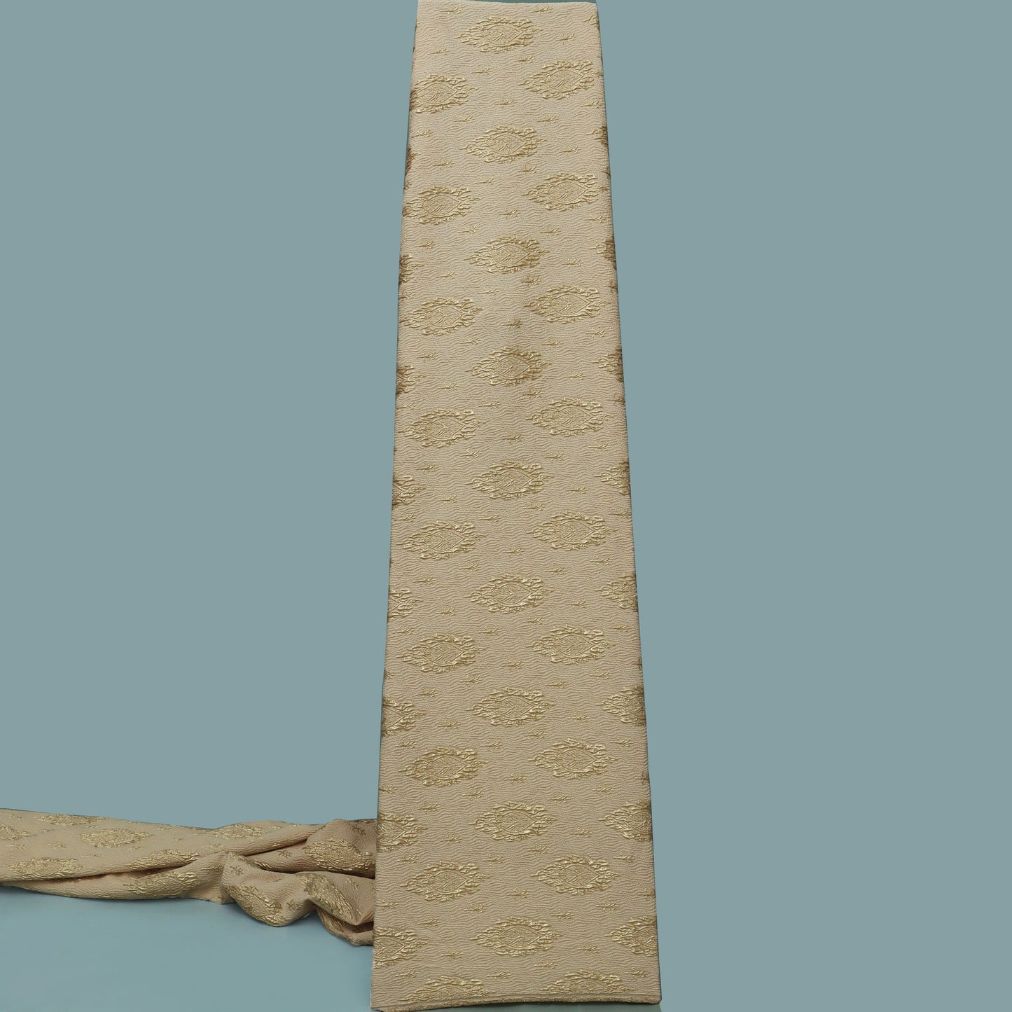 Beige Color Fukro Jaquard Fabric