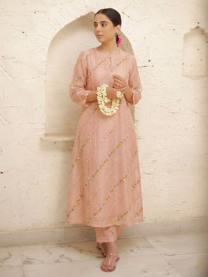 Chanderi Embroidery Fabric