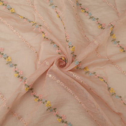 Chanderi Embroidery Fabric