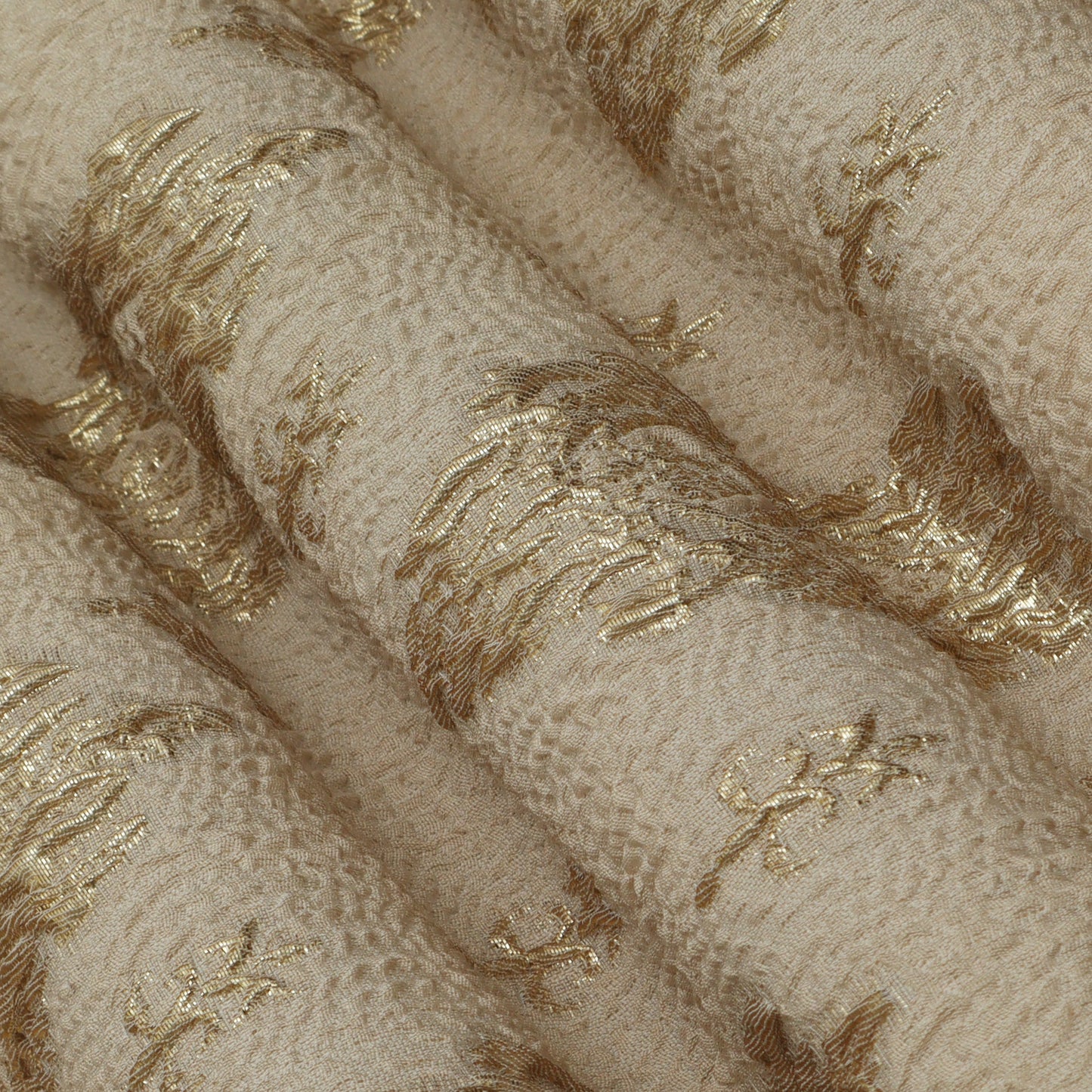 Beige Color Fukro Jaquard Fabric