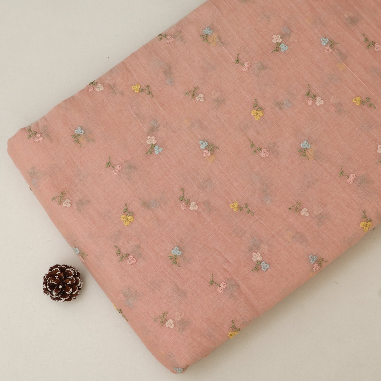 Chanderi Embroidery Fabric