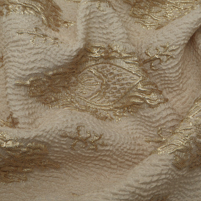 Beige Color Fukro Jaquard Fabric