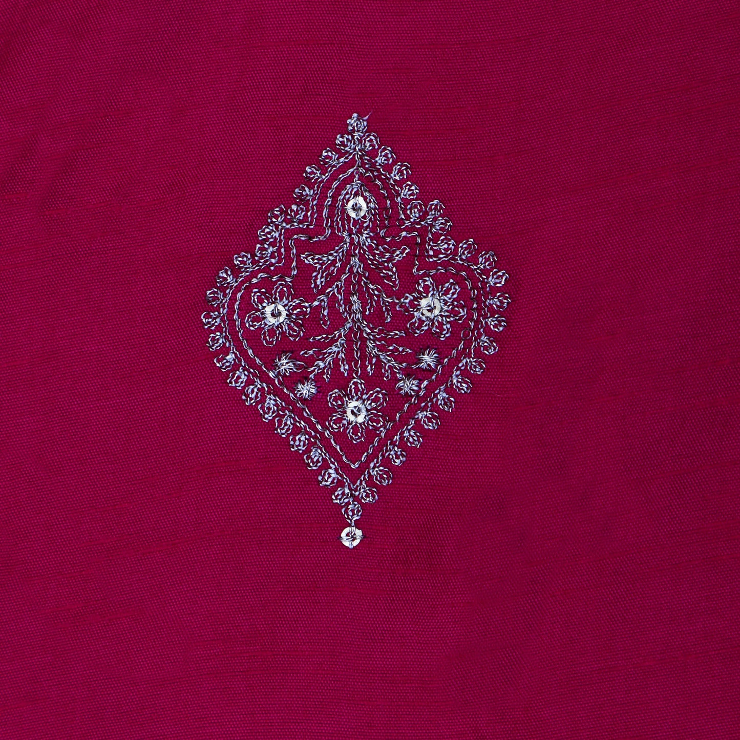 Slub Silk Embroidery fabric