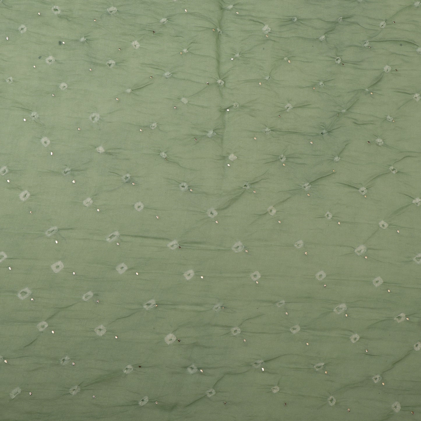 Crush Chanderi Bandhani Print Mukaish Fabric