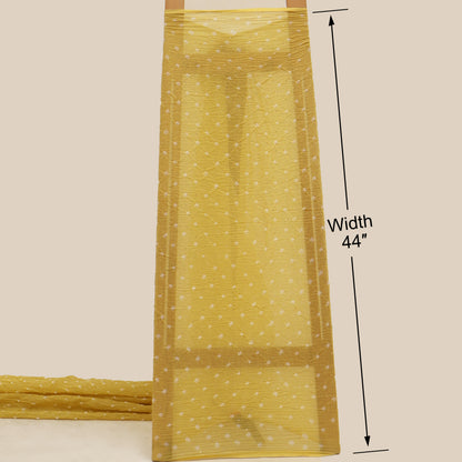 Crush Chanderi Bandhani Print Mukaish Fabric