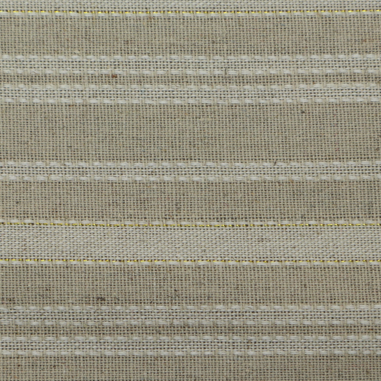 Off White Color Cotton Linen Zari Fabric