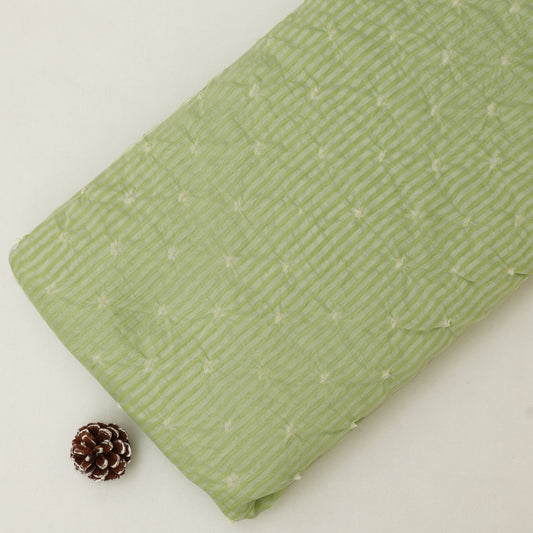 Crush Chanderi Bandhani Print Fabric