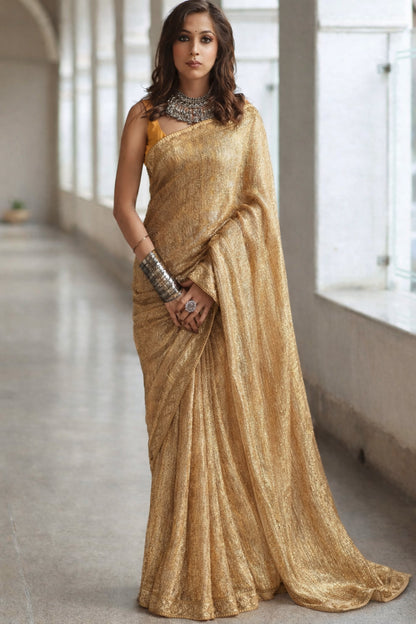 Tissue Zari Brocade Fabric