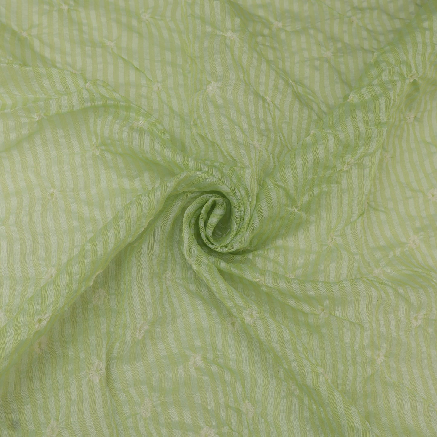 Crush Chanderi Bandhani Print Fabric