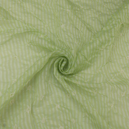 Crush Chanderi Bandhani Print Fabric