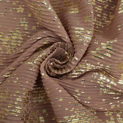 Heavy Crush Satin Foil Fabric