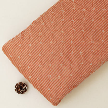 Crush Chanderi Bandhani Print Fabric
