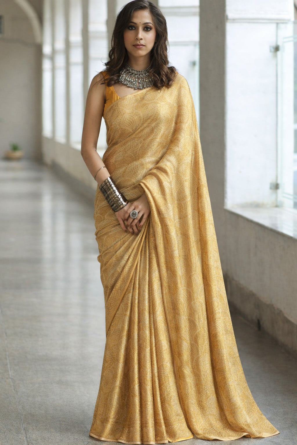 Tissue Zari Brocade Fabric